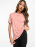 Berghaus Boyfriend t-shirt with central logo in pink