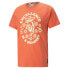 Puma Rebound 1 Graphic Crew Neck Short Sleeve T-Shirt Mens Orange Casual Tops 53