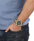 Men's Swiss Chronograph V-Greca Two-Tone Stainless Steel Bracelet Watch 46mm