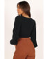 ფოტო #4 პროდუქტის Womens Gia Sweetheart Neck Bell Sleeve Knit Sweater