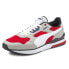 Puma R78 Futr Lace Up Mens Grey, Red Sneakers Casual Shoes 37489503
