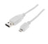 ShiverPeaks BS77182-W - 1.8 m - USB A - Micro-USB B - USB 2.0 - Male/Male - White