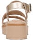 Фото #4 товара Women's Cessey Memory Foam Flatform Wedge Sandals, Created for Macy's