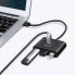 Rozdzielacz HUB portu USB do 4x USB 3.2 kabel 0.5 m czarny