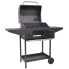 Фото #2 товара BBQ Charcoal Smoker with Bottom Shelf Black