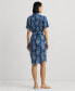 Фото #2 товара Платье Ralph Lauren Lauren Floral, с поясом, для женщин, Regular & Petite