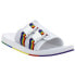 Фото #2 товара Puma Wilo Lux Nylon Multicolor Slide Mens White Casual Sandals 372554-01