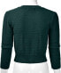 Фото #4 товара Vertvie women's bolero cardigan, 3/4-sleeve cropped cardigan, elegant crew neck jacket, knitted cardigan with button front