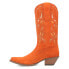 Фото #3 товара Dingo Sabana Embroidered Snip Toe Cowboy Womens Orange Casual Boots DI197-800