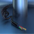 Фото #4 товара Rozciągliwy kabel przewód audio AUX mini jack 3.5mm sprężynka 150cm biały