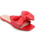 Фото #1 товара Women's Fayre Wide Width Oversized Bow Slip On Flat Sandals