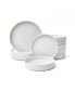 Фото #4 товара Kaden White 12 Piece Porcelain Dinnerware Set