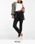 Фото #1 товара Pull&Bear Petite super skinny high waisted jeans in black