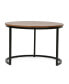 Modern Industrial Coffee Table Set With Distressed Finish