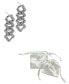 Silver-Plated Edgy Cuban Chain Crystal Drop Earrings