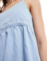 Nobody's Child Dolly pinnie dress in denim BLAU, 42 - фото #2