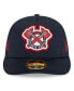 ფოტო #2 პროდუქტის Men's Navy Atlanta Braves 2024 Clubhouse Low Profile 59FIFTY Fitted Hat