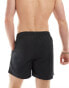 Jack & Jones swim shorts with logo trim in black