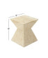 Фото #4 товара Mussel Shells and Wood Contemporary Accent Table