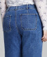 Фото #7 товара Plus Size Seam-Front Straight-Leg Jeans