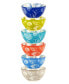 Фото #2 товара Посуда серии Seaside Certified International, Набор из 6 универсальных мисок, 4.75 дюйма, 6 разных цветов