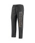 ფოტო #5 პროდუქტის Men's Heathered Charcoal, Navy Georgia Southern Eagles Meter T-shirt and Pants Sleep Set