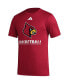 Фото #2 товара Men's Red Louisville Cardinals Fadeaway Basketball Pregame AEROREADY T-shirt