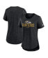 ფოტო #1 პროდუქტის Women's Heather Black Baltimore Ravens Fashion Tri-Blend T-Shirt