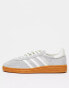 adidas Originals Handball Spezial trainers in yellow and pink with gum sole