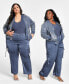 Фото #2 товара Trendy Plus Size Straight-Leg Cargo Pants