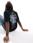 Фото #1 товара Liqour N Poker cross graphic t-shirt in washed black