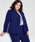 ფოტო #3 პროდუქტის Plus Size Two-Button Blazer