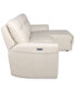 Фото #14 товара CLOSEOUT! Blairemoore 3-Pc. Leather Sofa with Power Chaise and 2 Power Recliners, Created for Macy's