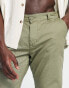 French Connection slim fit cuffed chinos in light khaki