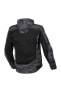 Motorradhoodie Macna Farrow Schwarz-Grau