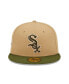 Головной убор New Era Кепка 59Fifty с накидкой Khaki, Olive Chicago White Sox Pink (для мужчин) Khaki, Olive, 7 7/8 - фото #2