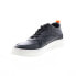 Фото #4 товара French Connection Zeke FC7220L Mens Black Leather Lifestyle Sneakers Shoes 11