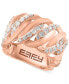 ფოტო #1 პროდუქტის EFFY® Diamond Chain Link Inspired Statement Ring (7/8 ct. t.w.) in 14k Rose Gold