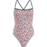 Фото #1 товара TOMMY HILFIGER Straight Neck One Piece Print Swimsuit