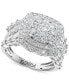 Фото #1 товара EFFY® Diamond Halo Cluster Ring (2-1/5 ct. t.w.) in 14k White Gold