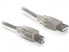 Delock Cable USB 2.0 A-B - 0.5m - 0.5 m - USB A - USB B - Male/Male - Grey