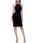 Фото #1 товара Women's Rhinestone Illusion Sheath Dress