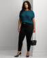 ფოტო #4 პროდუქტის Plus Size Ribbed Crewneck Sweater