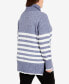Plus Size Livvy Stripe Rolled Neck Sweater