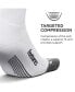 Men's Elite Light Cushion Mini Crew Sock - Sport Sock with Targeted Compression