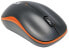 Manhattan Success Wireless Mouse - Black/Orange - 1000dpi - 2.4Ghz (up to 10m) - USB - Optical - Three Button with Scroll Wheel - USB micro receiver - AA battery (included) - Low friction base - Three Year Warranty - Blister - Ambidextrous - Optical - RF Wireless -