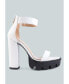 ფოტო #1 პროდუქტის Rattle Chunky High Block Heel Sandals