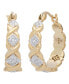 ფოტო #1 პროდუქტის Diamond Accent XO Hoop Earrings