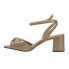 Фото #3 товара Nina Nigella Metallic Block Heels Womens Beige Dress Sandals NIGELLA-FY