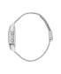 ფოტო #2 პროდუქტის Unisex Digital Two Silver-Tone Stainless Steel Bracelet Watch 36mm